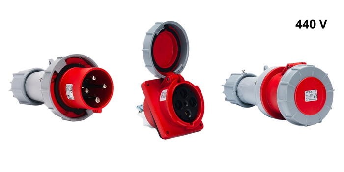 Tomas y clavijas industriales 440v vcp