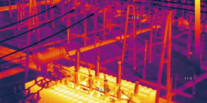 cámara térmica dahua wizmind subestación eléctrica